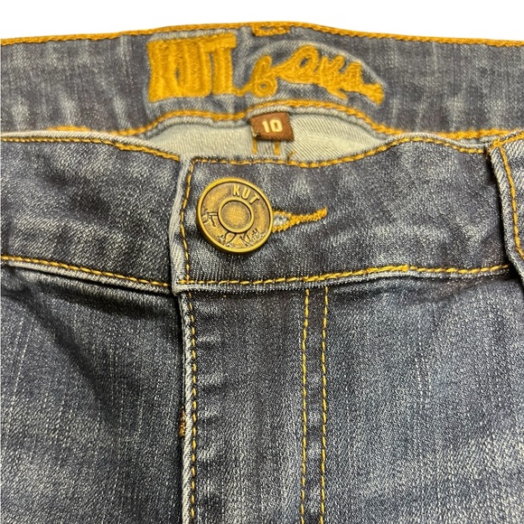Kut From The Kloth size 10 women’s strapight leg medium rise jeans great cond - Picture 2 of 6